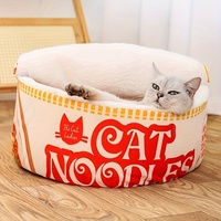 Super Large Polyester Fiber Pet House Instant Noodle Design, Warm Cushion Cup Cozy Nest for Dogs and Cats