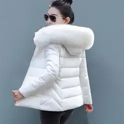 Parka à capuche en duvet ouaté pour femme, manteau chaud pour femme, grande fourrure, grande taille 5XL, automne, hiver, nouveau, 2024