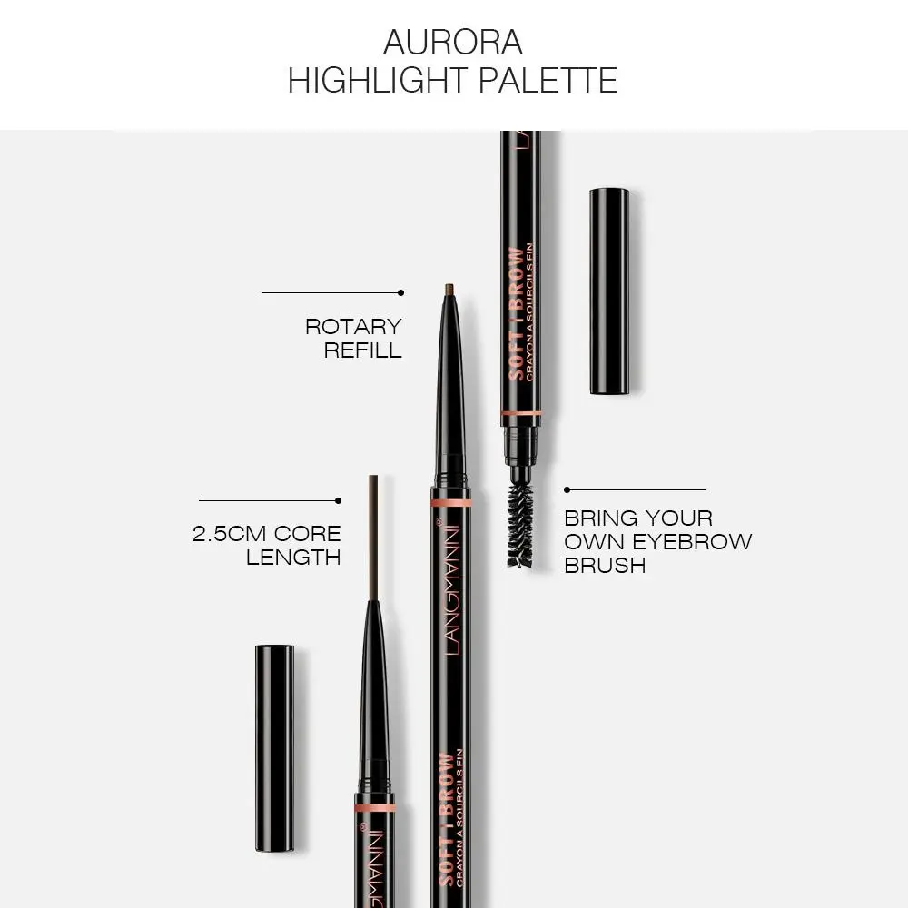 New Smudgeproof Eyebrow Pencil Natural Waterproof Eyebrow Pen Double Head Easy Coloring Brow Enhancer