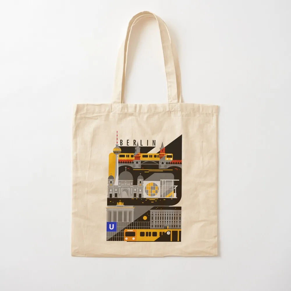 

Berlin bei Nacht Tote Bag sacs de shopping foldable reusable bag