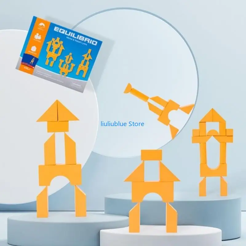 Ngăn xếp gỗ khối lượng cầu vồng cân bằng màu