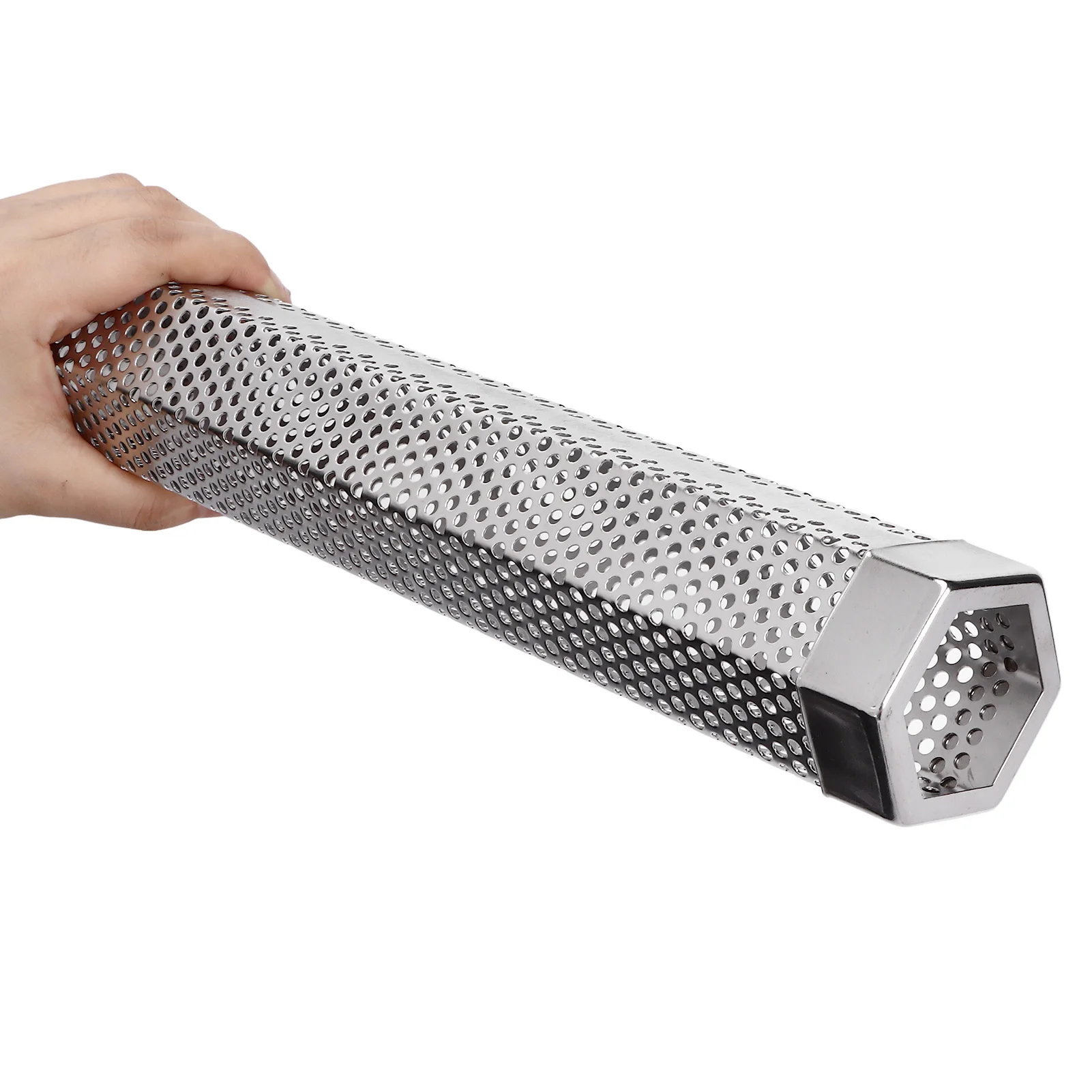 ステンレス鋼ペレットスモーカーチューブ、防食、大容量、お手入れが簡単、防錆、バーベキュー用頑丈