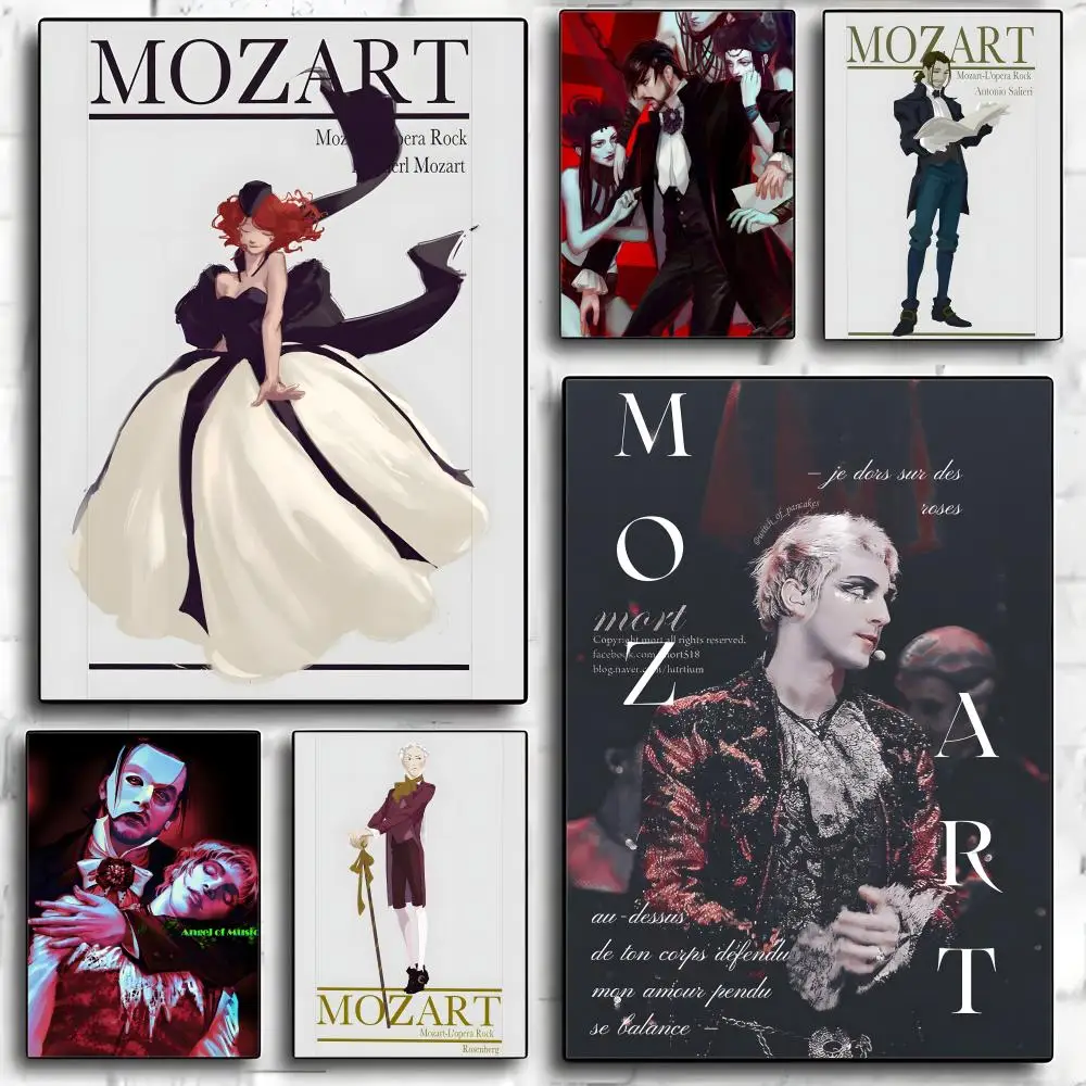 Mozart l opera rock Poster HD art sticky wall waterproof home living room bedroom bar aesthetic decoration