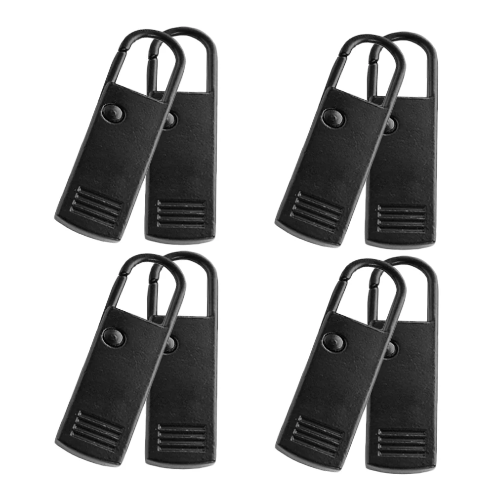

8 Pcs Zipper Accessories Metal Replacement Slider Puller for Jacket Clothes Backpack Suitcase Repair Kit