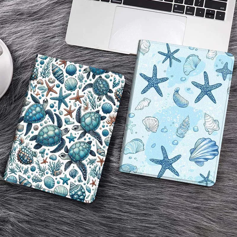 

Shark Starfish Turtle Popular Gift For Huawei MediaPad T5 T10s M6 M5Lite SE Honor Tab 5 6 7 V7 V8 X8a X9a Pro Soft Tablet Case