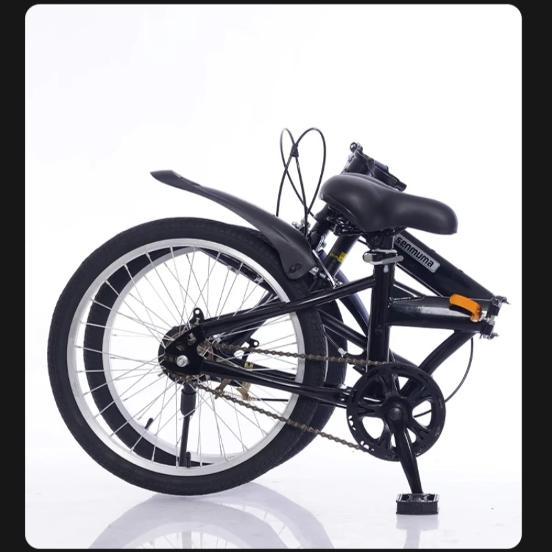 Vouwfiets Draagbare lichtgewicht massieve banden Geen montage Gemakkelijk opvouwbaar Compact Commuter Unisex Volwassen Student Campus City Road