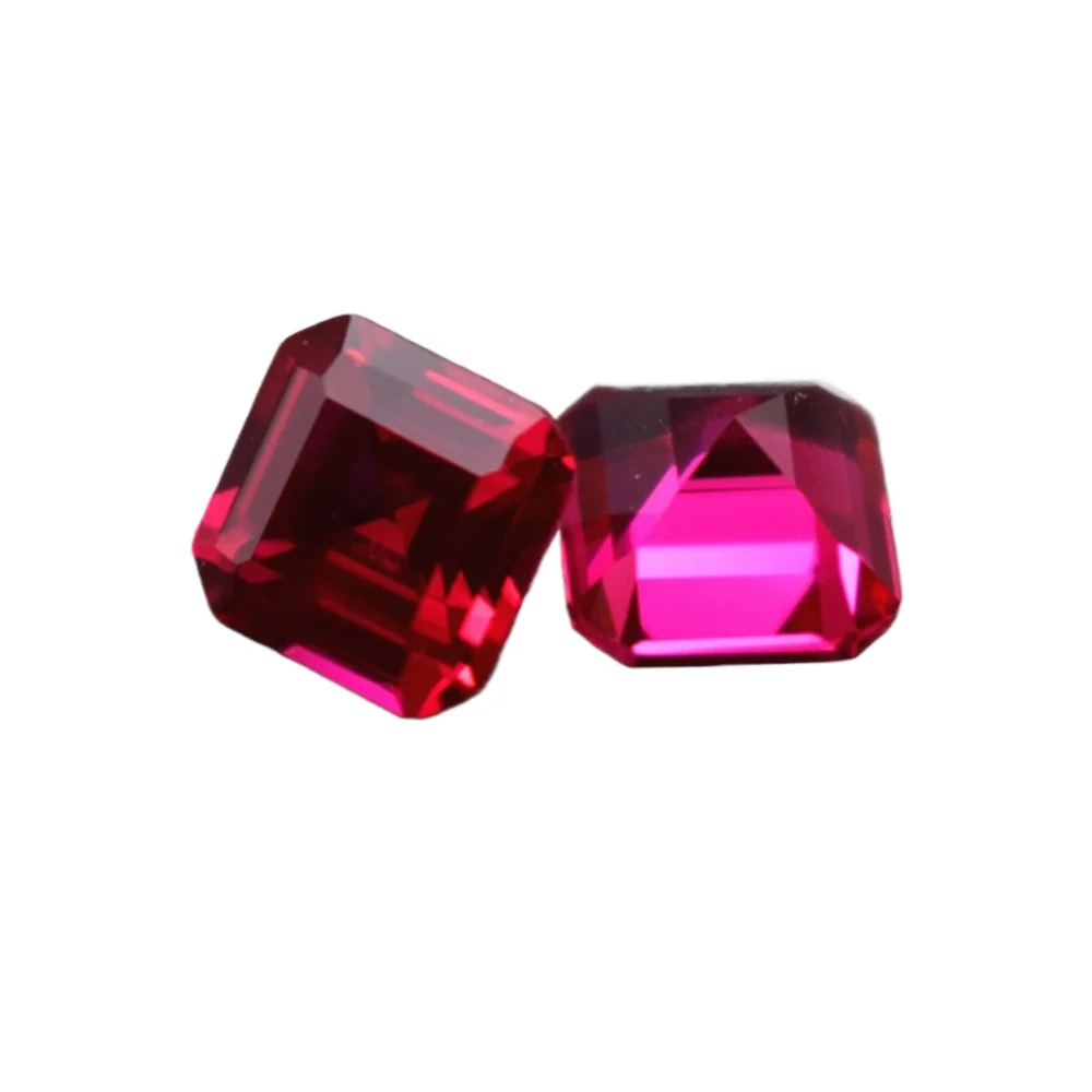 

Квадратный рубин с изумрудной огранкой, 6x6 мм, 8x8 мм, 9x9 мм, 3 размера на выбор