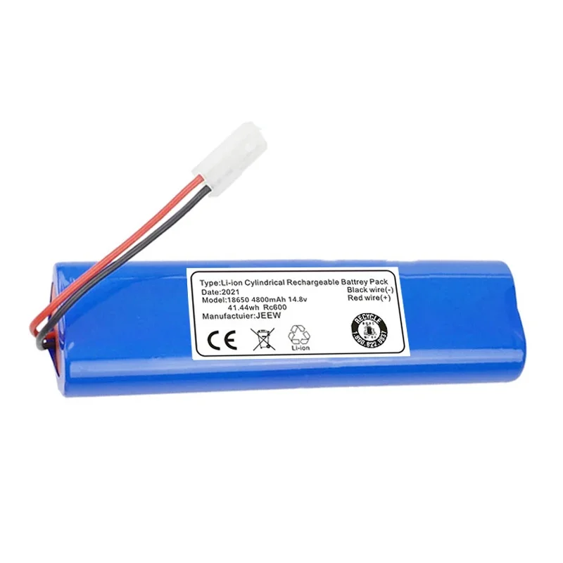 100% nuovo originale 14.4V 6800mAh 4800mAh 2800mAh 18650 batteria utilizzata per i componenti dell'aspirapolvere robot Qihoo 360 S6