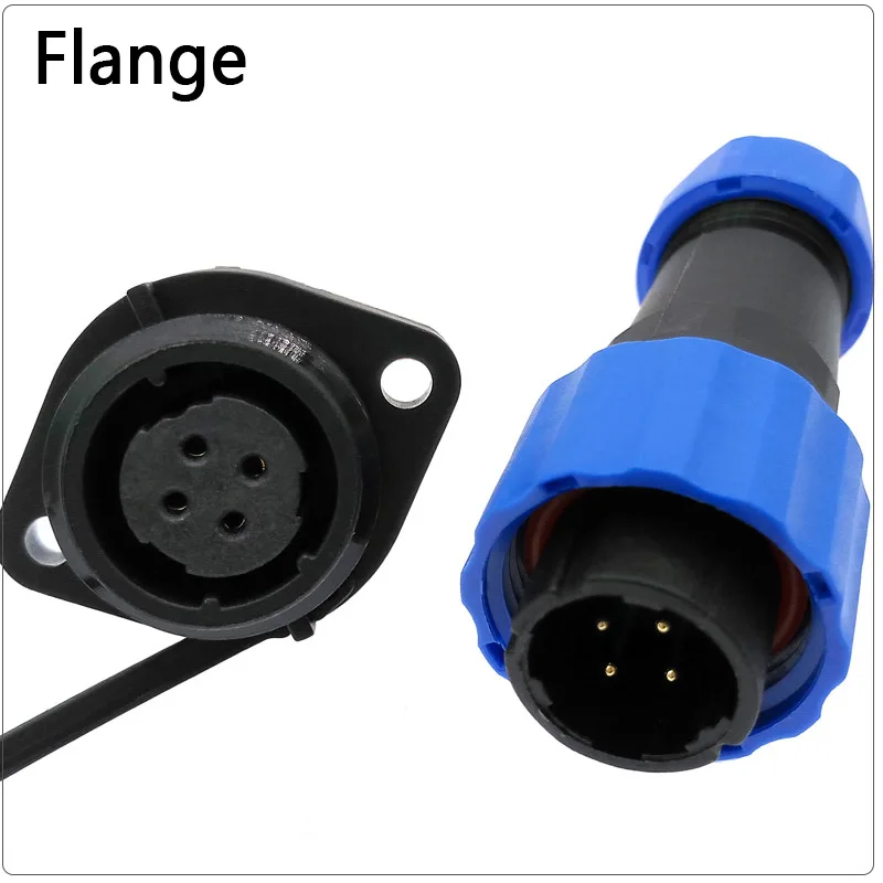 Waterdichte connector SP16 IP68 kabelconnector stekker en stopcontact mannelijk en vrouwelijk 2 3 4 5 6 7 8 9-pins