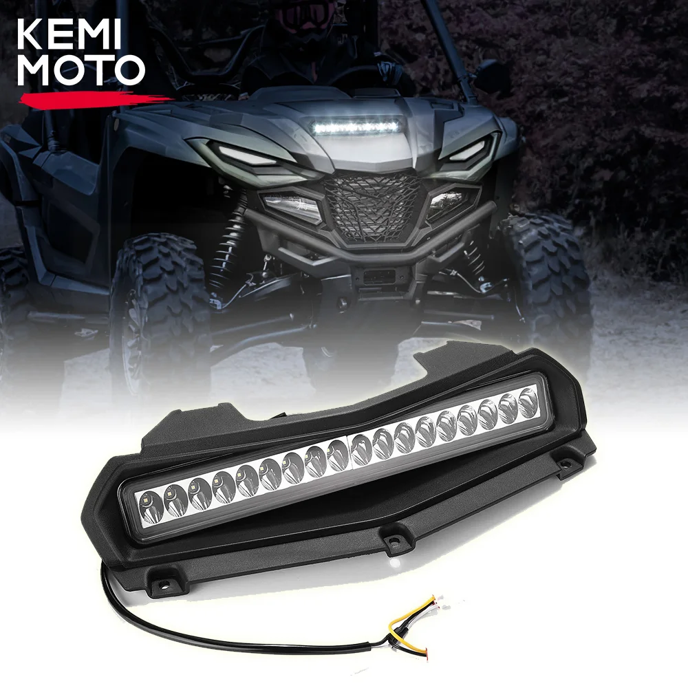 

KEMIMOTO LED Front Auxiliary Spot Light UTV Hood Scoop Light Compatible with Yamaha Wolverine RMAX2/ RMAX4 1000 2021-2023