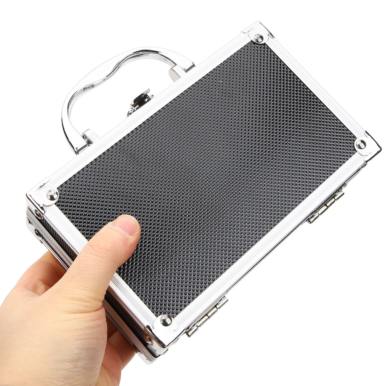 Metal Tools Case Portable Aluminum Alloy Vessel Tools Carrying Case Tools Container