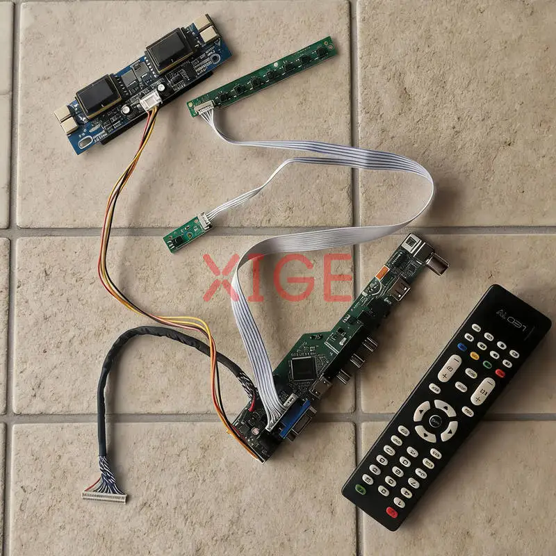 

Плата контроллера привода экрана подходит для MT216WW01 LM201WE4 M201EW02 LM201WE3 USB + AV + VGA + HDMI 4CCFL 1680x1050 30-контактный комплект LVDS 1680*1050