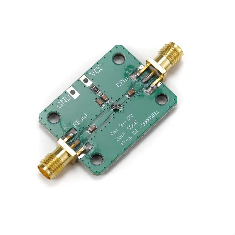 1-10pcs LNA 0.1-2000 MHz 60dB High Gain Low Noise Amplifier Module Amp Board RF Broadband Module DC 6-12V 35mA Board