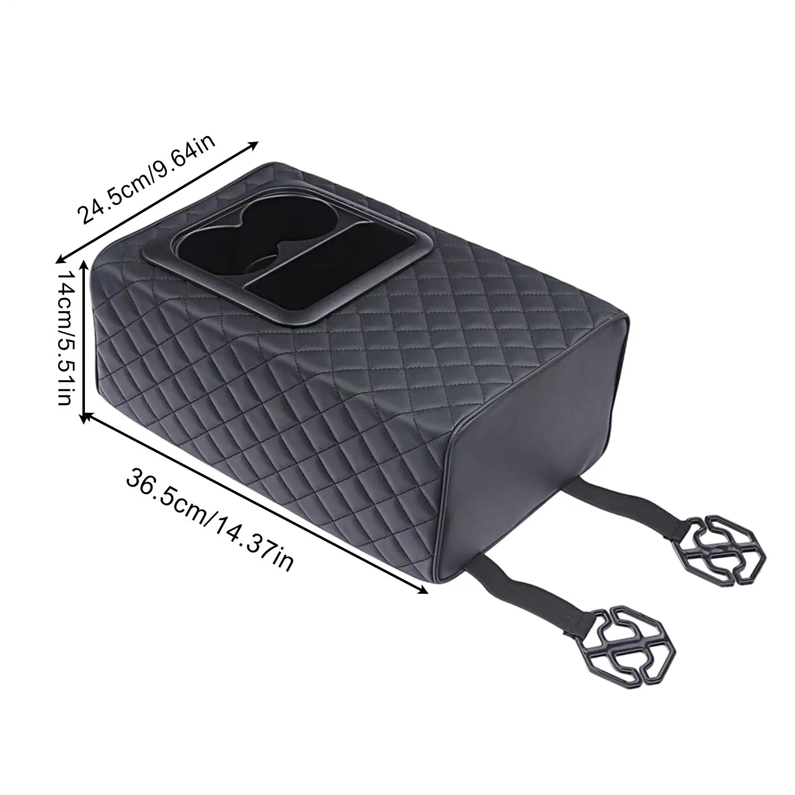 Console Cup Holder Rear Universal Cup Holder Car Armrest Box for Truck SUV Road Trip Travel Long Drive Family Trip Activities