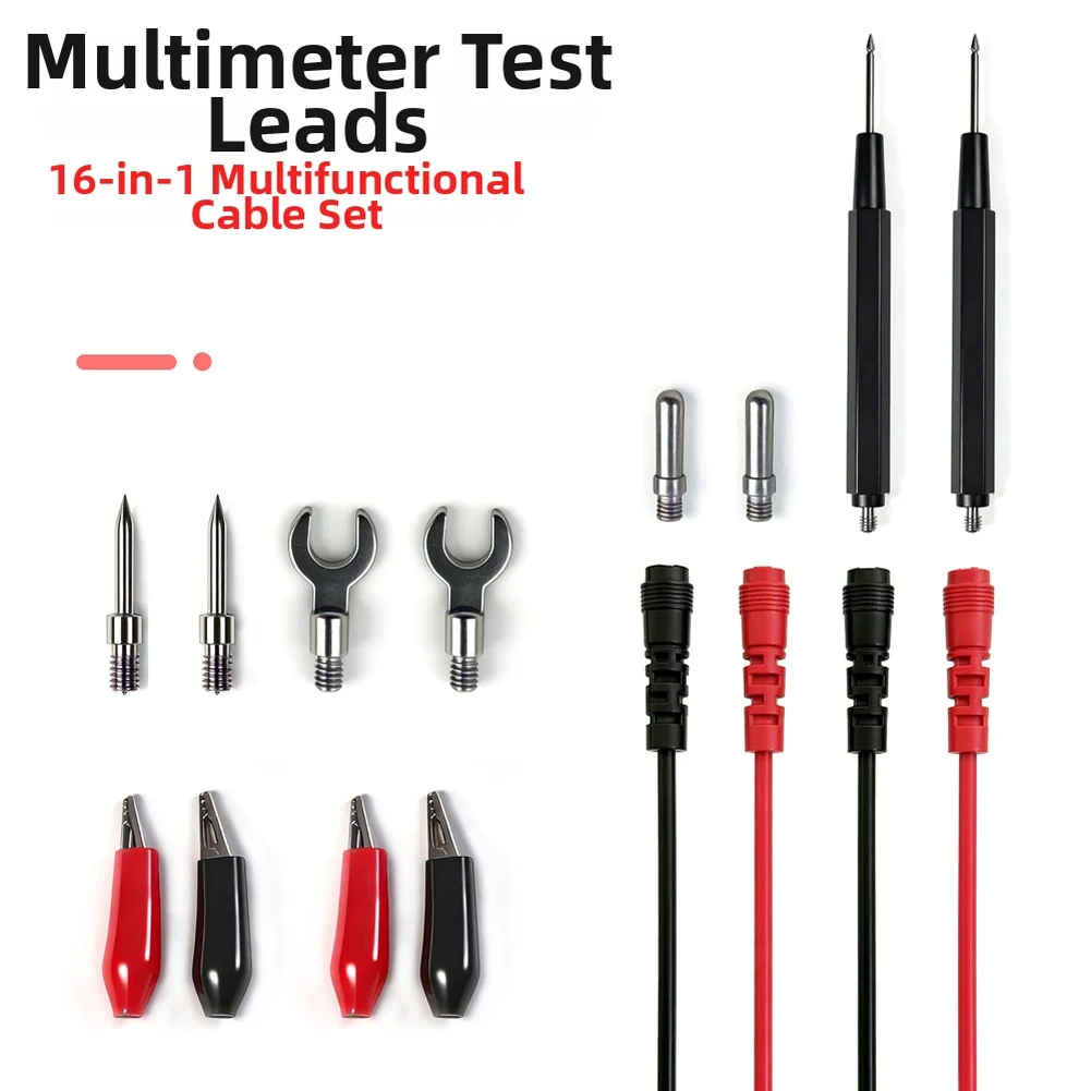 Electronics Repair As Shown Test Leads Set Reliable Performance Test Set U-shaped Probes Quick Secure Connections