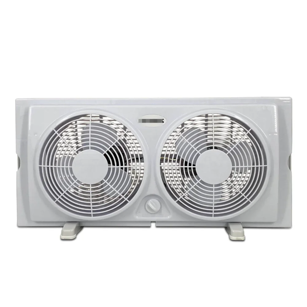 Optimus-ventilador de doble ventana de 7 pulgadas, ventilador de 2 velocidades, modelo # F-5280, blanco