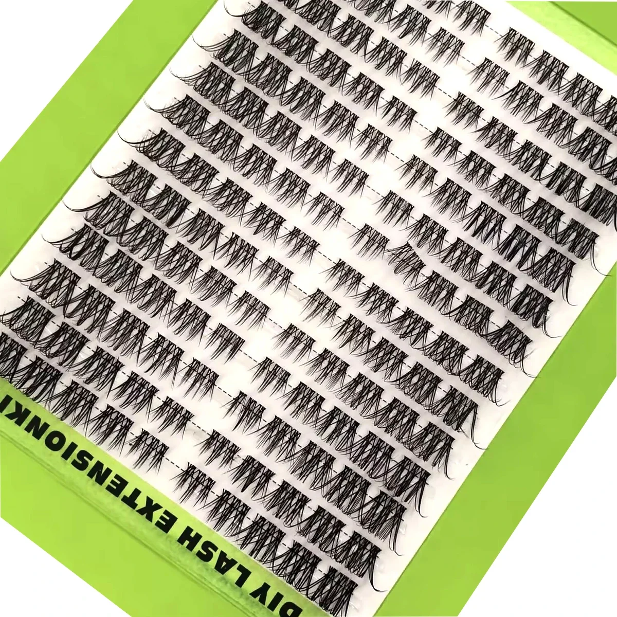 HBZGTLAD 14 Reihen Flauschige Einzelwimpern-Cluster, Wimpernverlängerungen, Künstliche Wimpern für DIY zu Hause, Cluster-Make-up, Wimpernwerkzeuge