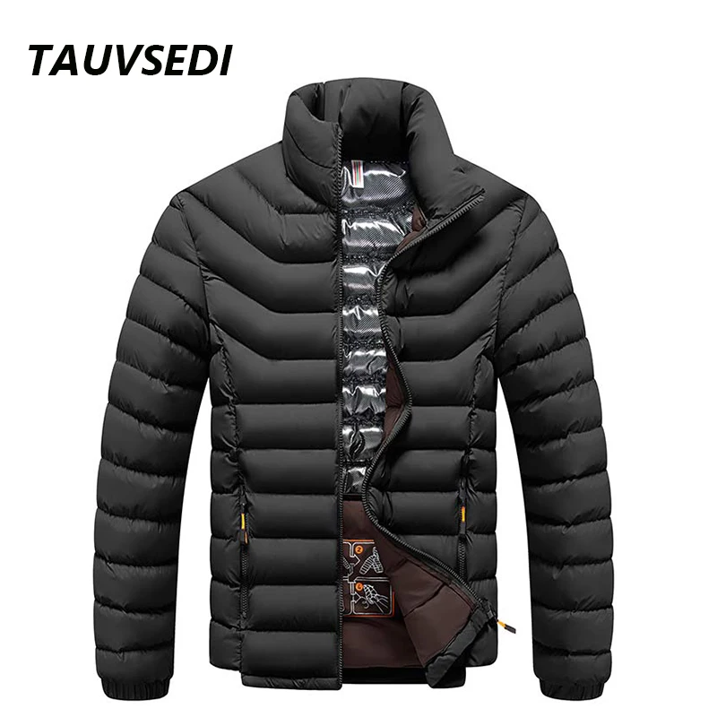 Veste coupe-vent imperméable pour hommes, parkas décontractées, manteau chaud, vêtements d\'extérieur optiques solides, mode masculine, automne,