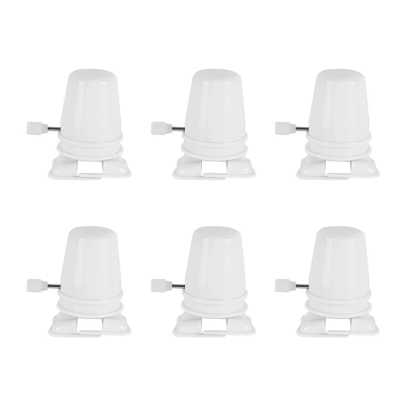 6Pcs Clockwork Legged Robot Christmas Clockwork Self-Propelled Movement Educational Toys 3D Printed Accessories