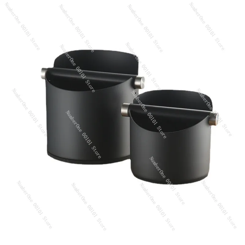 2026 Home Espresso Coffee Knock Box Stainless Steel Round Coffee Grounds Waste Bin Small Countertop Knock Bucket Portable
