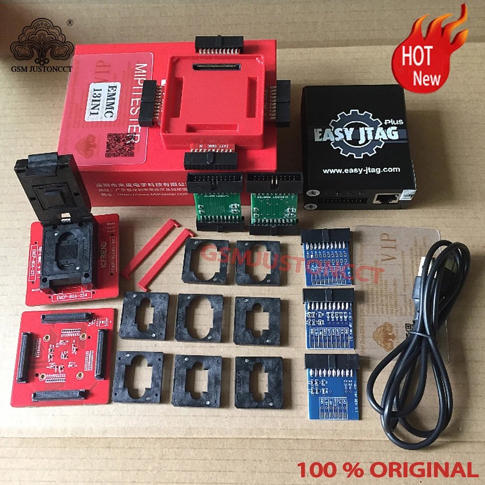 Imagem -03 - Fácil Jtag Plus Box com Adaptador Isp Icfriend E-mate Emmc Bga 13 em Soquete Z3x Nova Versão Original 2024