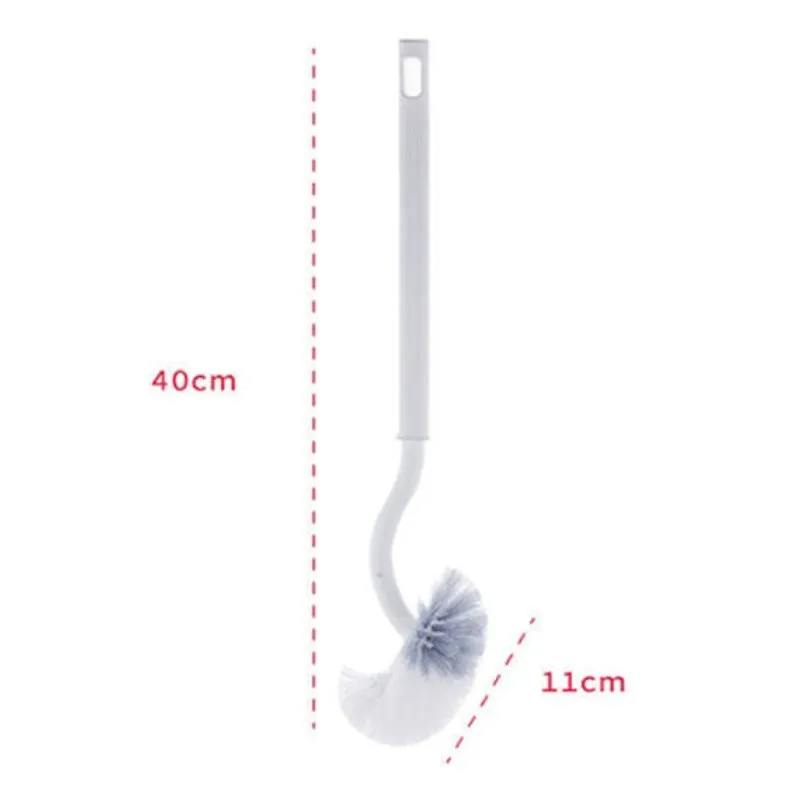 Toilet Brush Bathroom Wall hanging S-type Toilet Curve Brush Bent Head Corner Gap Brush Soft Hair Household Cleaning Tools