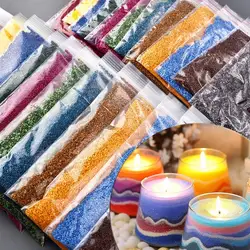 50g Sand Wax Ice Flower Wax Wholesale DIY Scented Candle Making Supplies Snowflake Wax Pearl Wax Sand Painting Materials