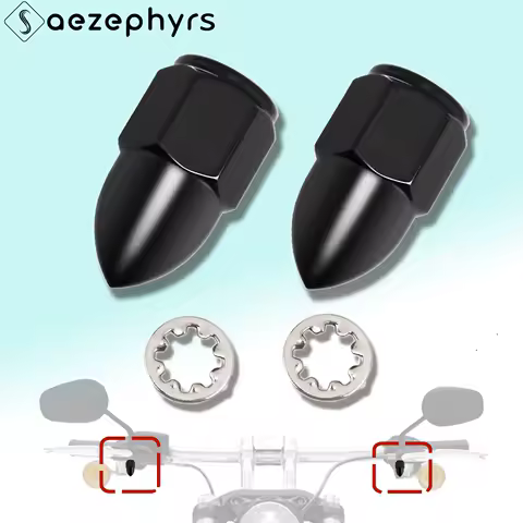 5/16&Prime;-24 Acorn Nut Kit Motorcycle Rearview Mirrors Accesorios For Harley Softail Sportster 883 Electra Stree Glide Fat Boy Dyna
