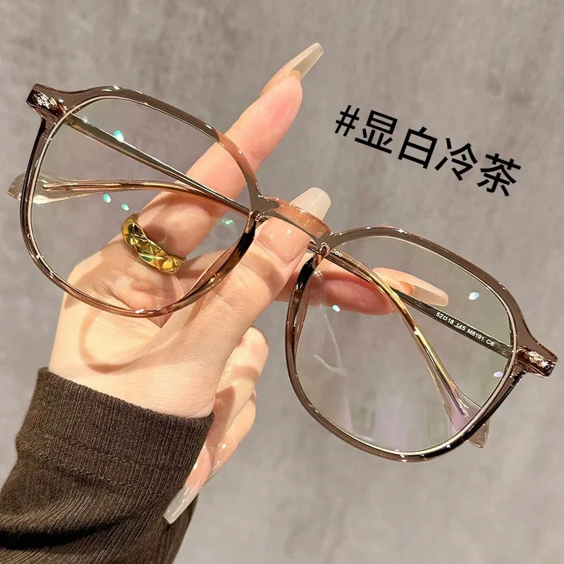 Fashionable anti-blue light high-definition large-frame reading glasses for middle-aged and elderly people
