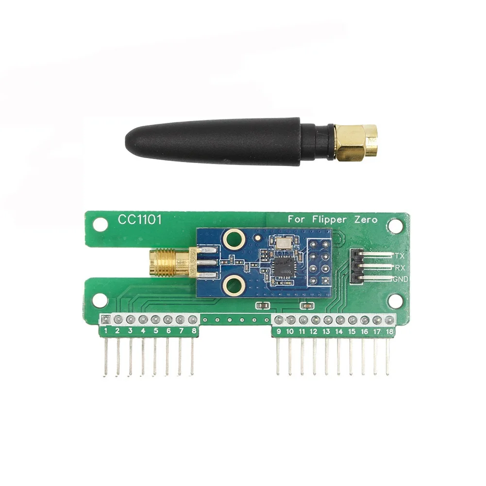 For Flipper Zero WiFi CC1101 SubGhz 433Mhz Development Board GPIO CC1101 Mouse Module For Flipper Zero Modification