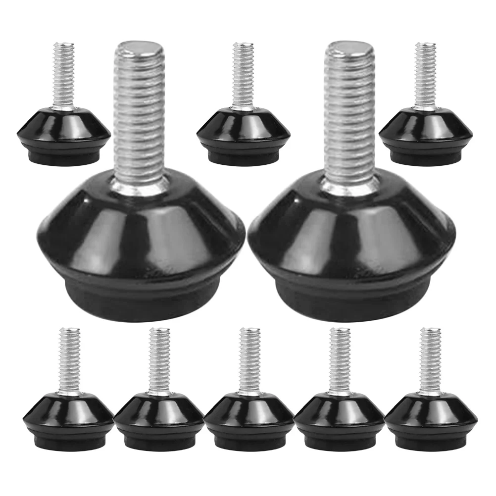 

10Pcs Furniture Feet Metal Rubber Replacement Legs for Sofa Chair Cabinet Durable Floor Levelers Chair Foot Floor Protector