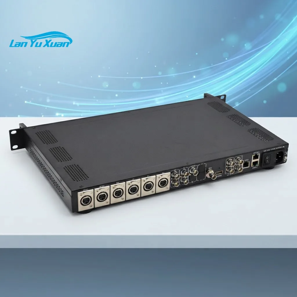 Digital Headend HD-SDI CVBS Inputs Encoder Mpeg4 Ip H.265 with 2GE Port Out