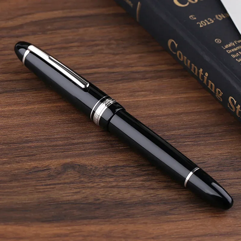 MAJOHN P136 Metal Copper Piston Fountain Pen EF 0.4mm F 0.5mm M Nibs School Office Supplies Student Writing Gifts Pen Stationery image 3