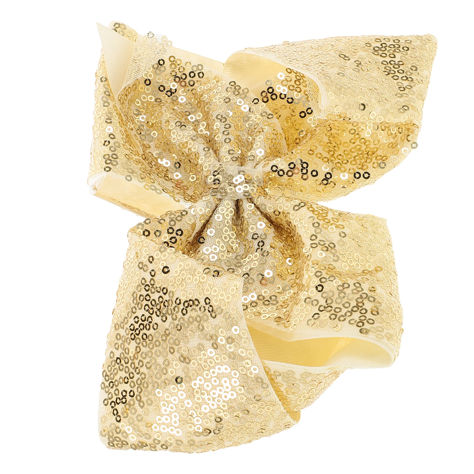 

Girls Hair Accessories Sequin Bow Clip Side Big Bows Women Barrettes Golden Glitter Hairpin Miss