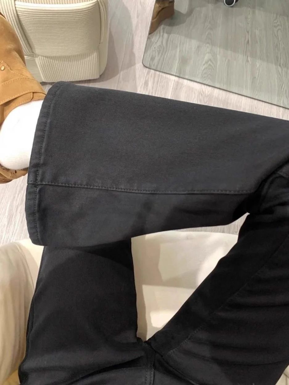 Bootcut Jeans Loose Fit Dames Authentiek Echt Echt Echt Werkelijk Puur Natuurlijk Ruw Maagd Klassiek Traditioneel Conventioneel Effen