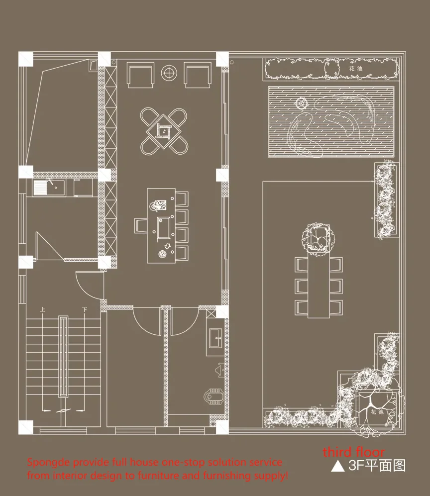 Spongde Personalizzazione di mobili di fascia alta Interni moderni Design di interni 3D Mobili per sala di rendering per tutta la casa
