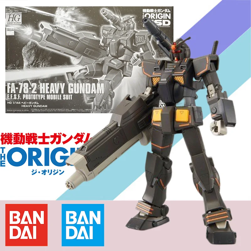 

Bandai Original 1/144 HG The Origin FA-78-2 HEAVY GUNDAM Anime Action Figure Assembly Model Kit Toy Gift for Children