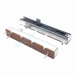 5pcs Mixer Fader A103 A10K B103 B10K 3Pins 88mm Single Channel Sliding Potentiometer Travel 60mm Handle Length 10mm