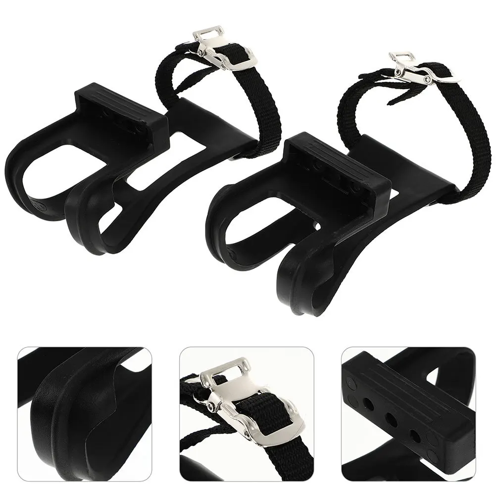 

1 set 1 Set Replaceable Cycling Toe Cage Bicycle Footrest Clips Anti-Slipping Pedal Strap Sports Bike Training Accessories
