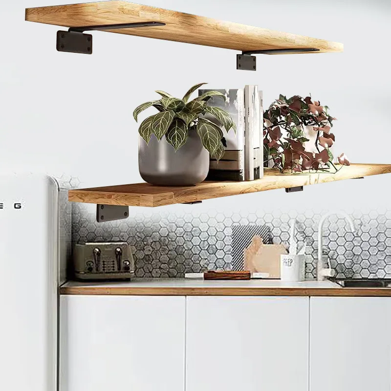 Load Bearing Bracket T-type Invisible Wall Shelf Triangular Suspended Wall Hanging Bookshelf Partition Storage Support Hardware