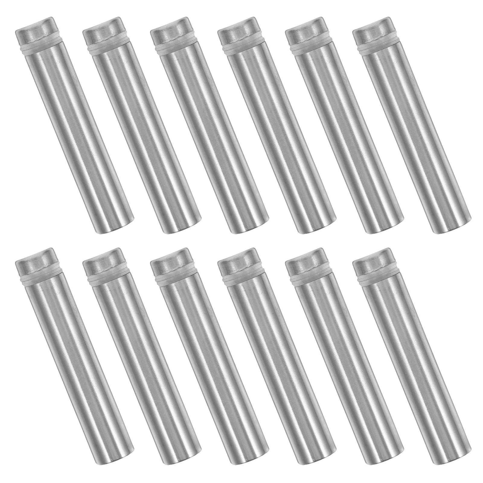 12Pcs Acrylic Picture Frame Standoff Screws Stainless Steel Wall Sign Mounting Bracket Glass Panel Display Nails Advertising