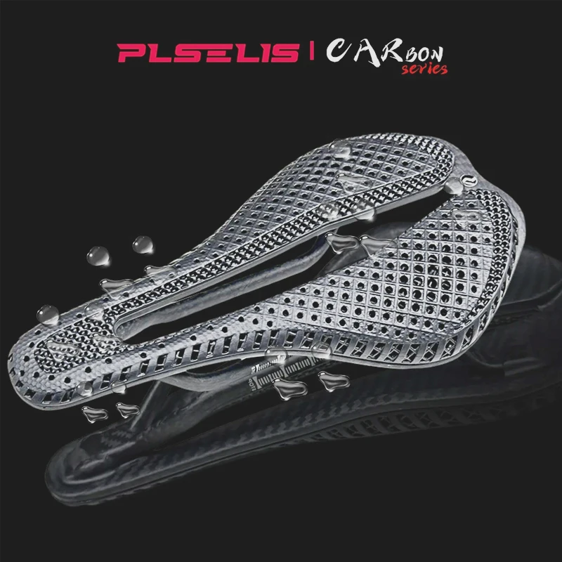 

Карбоновое седло PLSELIS с 3D-печатью: дорожное/MTB, полое, дышащее, высокопрочное, комфортное.