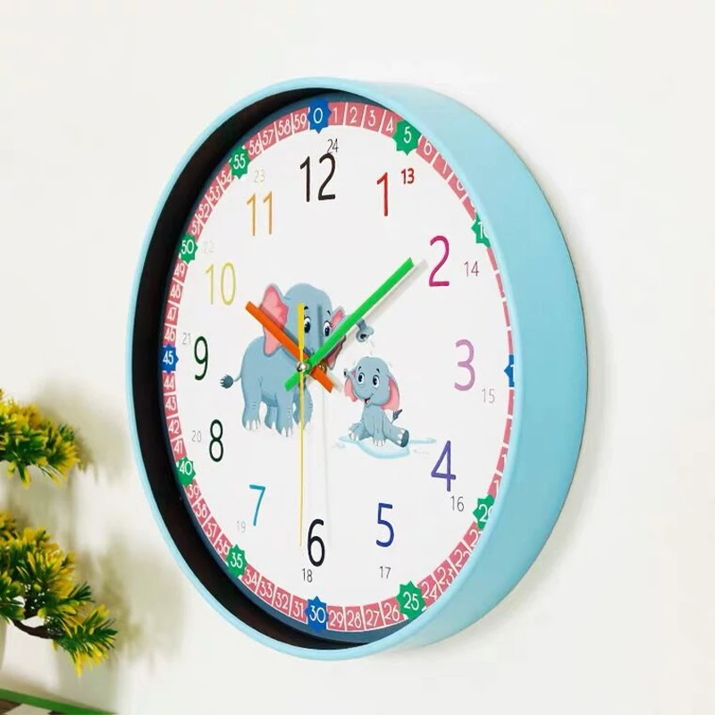 Cartoon Early Childhood Education Wall Clock 8 Inch/12 Inch Wall Clock Home Lovely Clock Creative Wall Decorative Clock