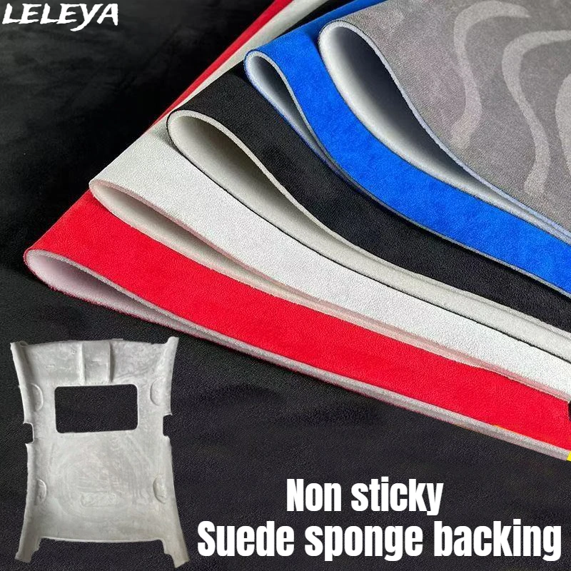 

Non-adhesive Suede Fabric for Automotive Headliners with Foam Backing Suitable for Automotive Headliner Interior Repair