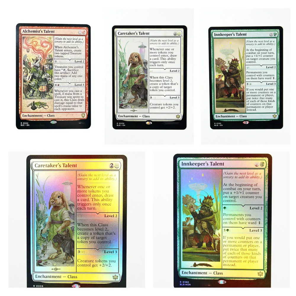 BLB Talent Magical Proxy Game Top Quality Proxy Cards Innkeeper’s Caretaker’s Alchemist’s Gathering Board Game Trading Cards Pr