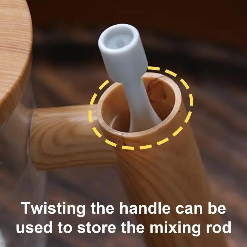 L8RE Electric Cup tự khuấy cốc thủy tinh phù hợp để dễ dàng trộn