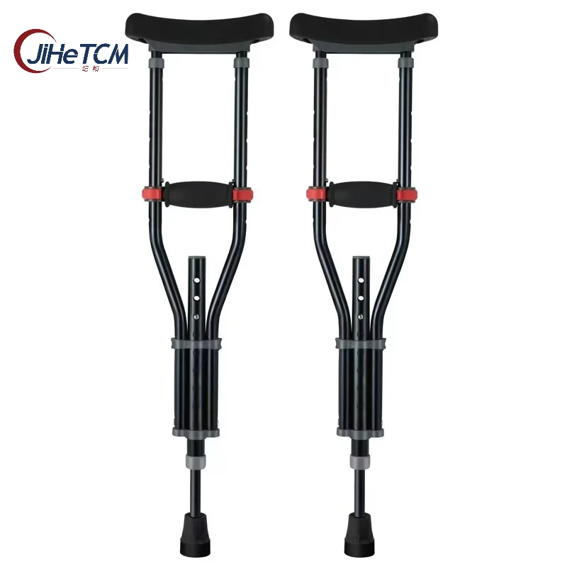 Child-specific Medical Foldable Axillary Hand Crutches for Children Shock-Absorbing and Damping Spring Walking Cane