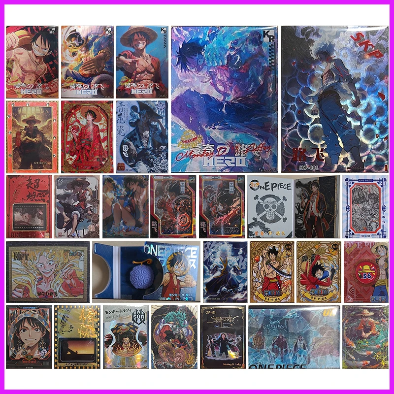 أنيمي قطعة واحدة نادرة KR SKP HJS TS تشيكوسلوفاكيا الأحمر ES PG SSP NFT BGP MR EMB تحصيل بطاقات القرد D لوفي لعب للبنين هدية عيد ميلاد #1