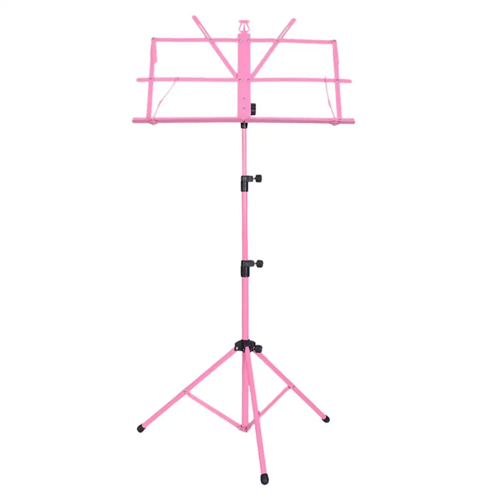 

Compact Music Stand Fully Adjustable Height Multi Angle Foldable Lightweight Portable Non Slip Rubber Feet Metal Structure Song