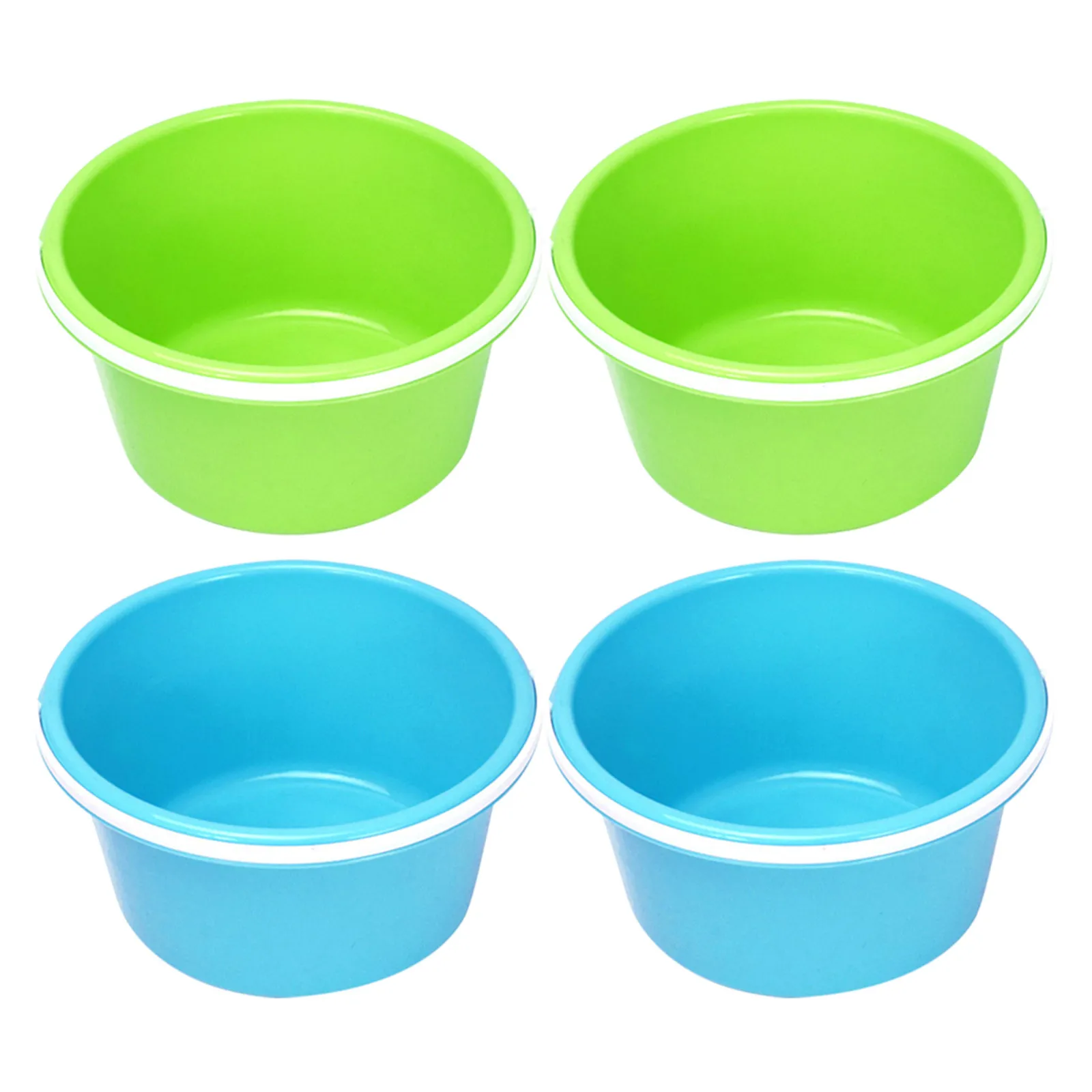 4Pcs Sand Bucket Plastic Beach Pail Small Lightweight Portable Multiuse Sand Digging Bucket Seaside Playthings for Summer Fun